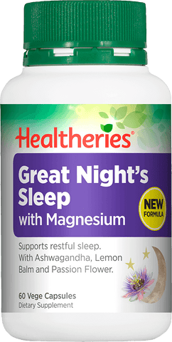 Healtheries Great Night's Sleep with Magnesium Caps 60 Caps