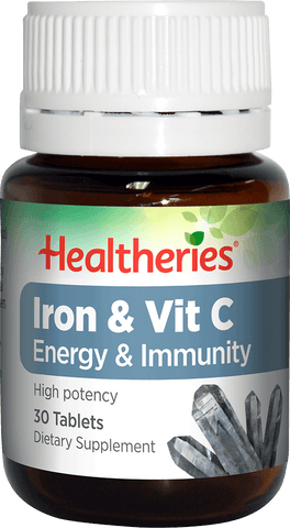 Healtheries Iron & Vit C Tablets 30 Tabs