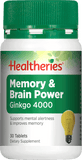 Healtheries Memory & Brain Power Tablets 30 Tabs