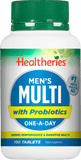 Healtheries Men's Multi with Probiotics Tablets 100 tabs