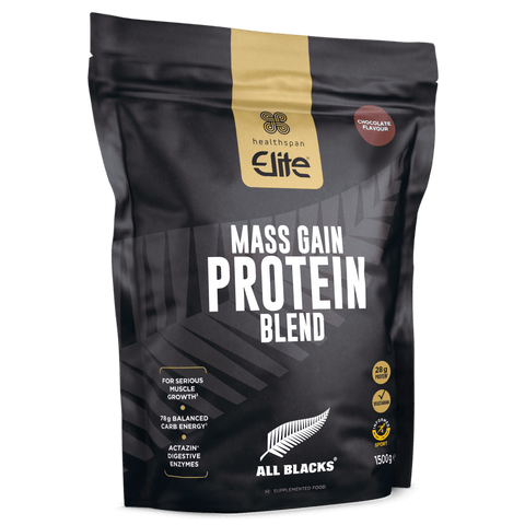 Healthspan Elite All Blacks Mass Gain Whey Blend - Chocolate Chocolate