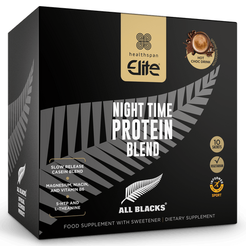 Healthspan Elite All Blacks Night Time Protein - 10 Pack