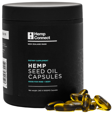 Hemp Connect Hemp Seed Oil Caps 240 Caps
