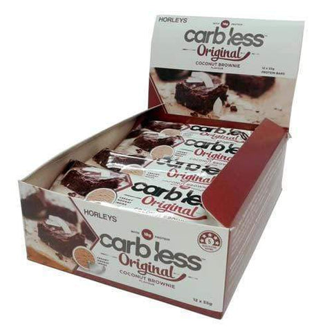 Horleys Carb Less Bars Box of 12 Coconut Brownie