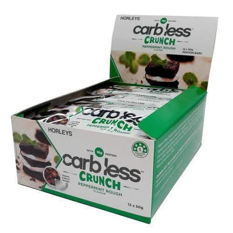 Horleys Carb Less Crunch Bars Box of 12 Chocolate Peanut