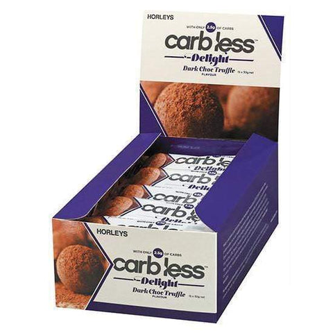 Horleys Carb Less Delight Bars Box of 15 Dark Choc Truffle