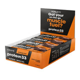 Horleys Protein 33 Energy Bars Box of 12 Chocolate Fudge