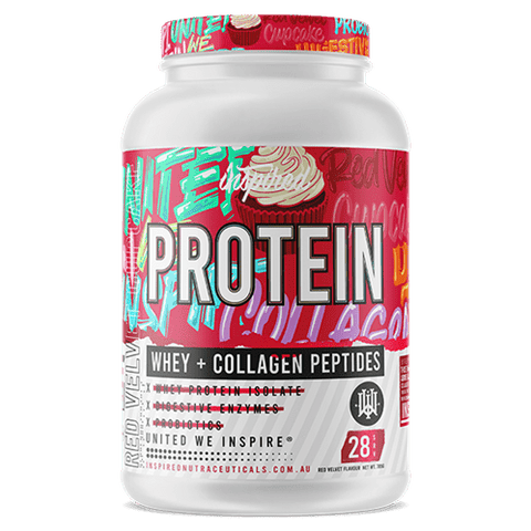Inspired Whey Protein + Collagen Peptides Red Velvet Cupcake