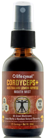 Life Cykel Cordyceps Lemon Myrtle Mouth Mist 60ml