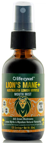 Life Cykel Lion's Mane Lemon Myrtle Mouth Mist 60ml