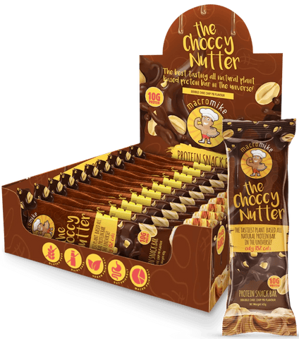 Macro Mike The Choccy Nutter Protein Bars - Box of 12