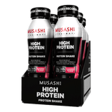 Musashi High Protein Shake 6x 375ml Strawberry