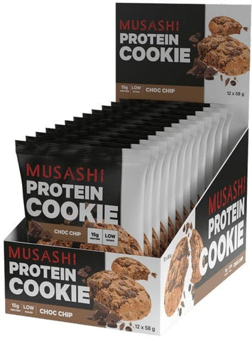 Musashi Protein Cookie 12 Box Choc Chip