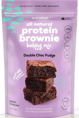 Muscle Nation All Natural Protein Brownie Baking Mix 300g
