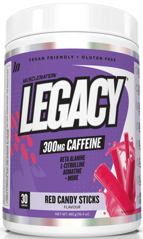 Muscle Nation Legacy Pre-Workout Red Candy Sticks