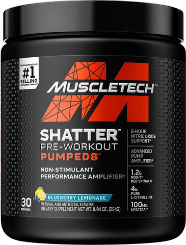 Muscletech SX-7 Black Onyx Shatter Pumped8 Non-Stim