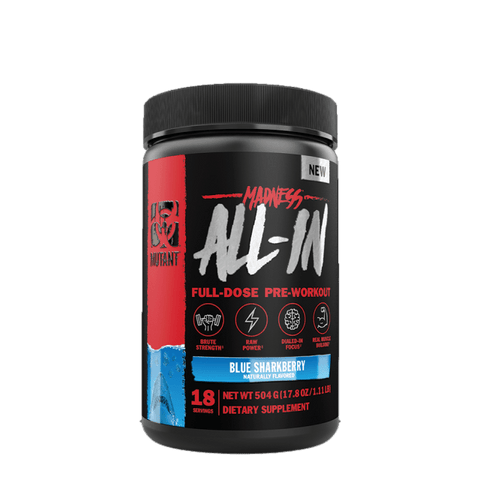 Mutant Madness ALL-IN Pre-Workout Blue Sharkyberry