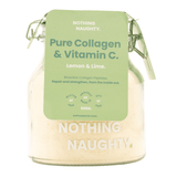 Nothing Naughty Collagen Peptides Powder + Vitamin C 500g Lemon Lime