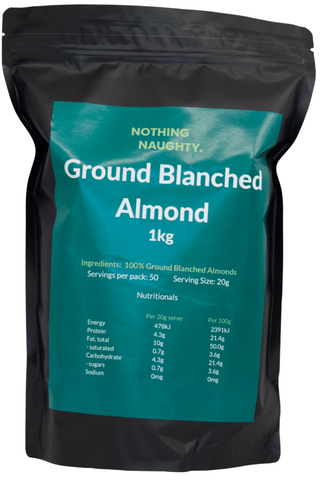 Nothing Naughty Grounded Blanched Almonds 1kg