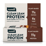 Nuzest Clean Lean Protein Bars 12 Box Peanut Butter & Chocolate