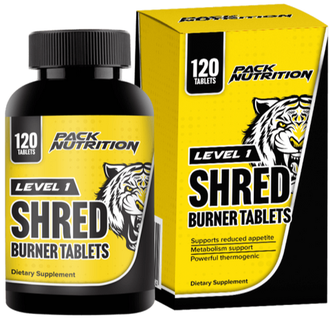 Pack Nutrition Level 1 Shred Tabs 120 Caps