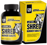 Pack Nutrition Level 1 Shred Fat Burner Tablets 150 Gummies