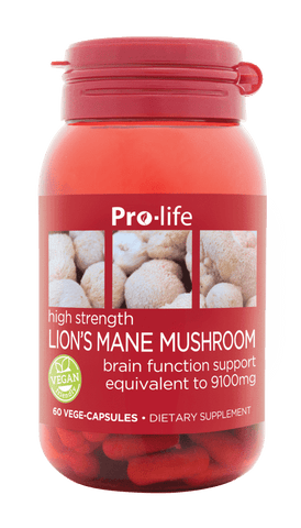 Pro-Life Lions Mane Mushroom Caps 60 Vege Caps