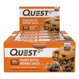 Quest Protein Bars Box of 12 Peanut Butter Brownie Smash