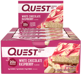 Quest Protein Bars Box of 12 White Chocolate Raspberry