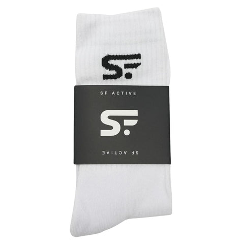 SF Active Cushion Crew Socks - White (Radom Size) *Gift*