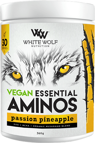 White Wolf Nutrition Essential Vegan Aminos 30 Serve Passion Pineapple