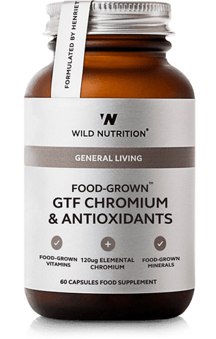 Wild Nutrition Food-Grown GTF Chromium & Antioxidants 60 caps