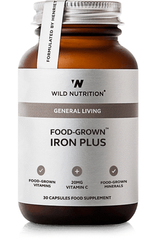 Wild Nutrition Food-Grown Iron Plus 30 Caps