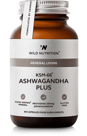 Wild Nutrition Food-Grown KSM-66 Ashwagandha Plus 60 Caps