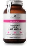 Wild Nutrition Food-Grown Skin Hair & Nails For Women 60 Caps