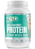 X50 100% Lean Whey Protein 2.2lb Vanilla Ice Cream