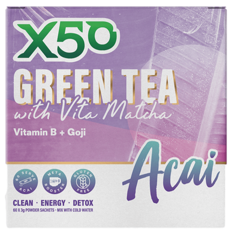 X50 Green Tea Vita Matcha Acai 60 Serve 60 Serve
