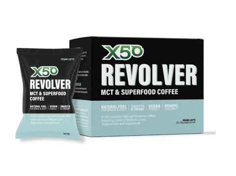 X50 Revolver MCT & Superfood Vegan Coffee 20 Serves Vegan Latte